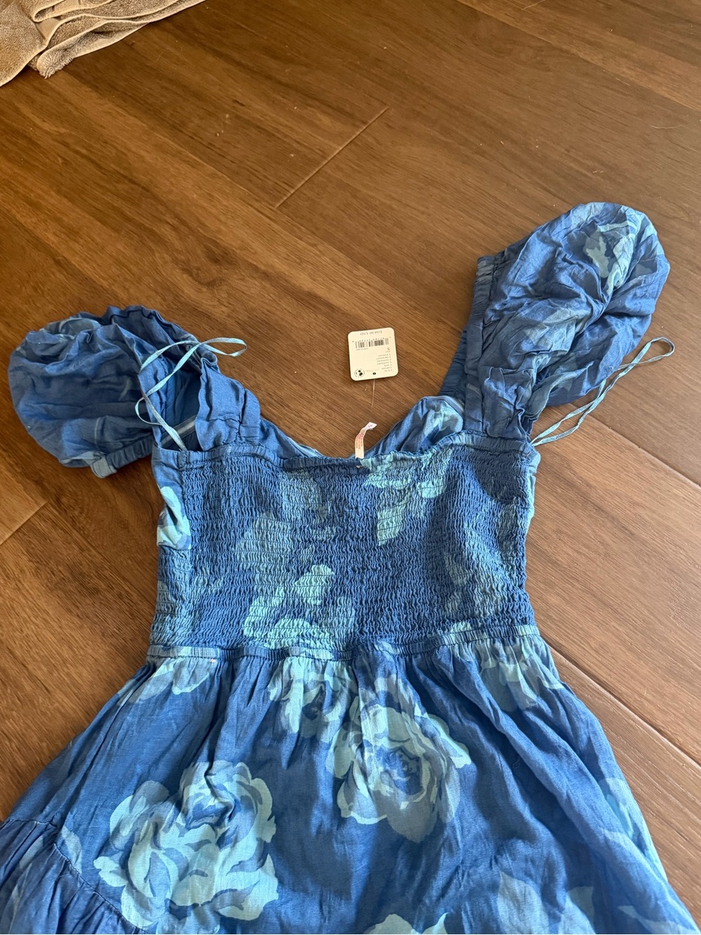 Free People Sun-drenched Sapphire Floral Dress - Picture 3 of 3